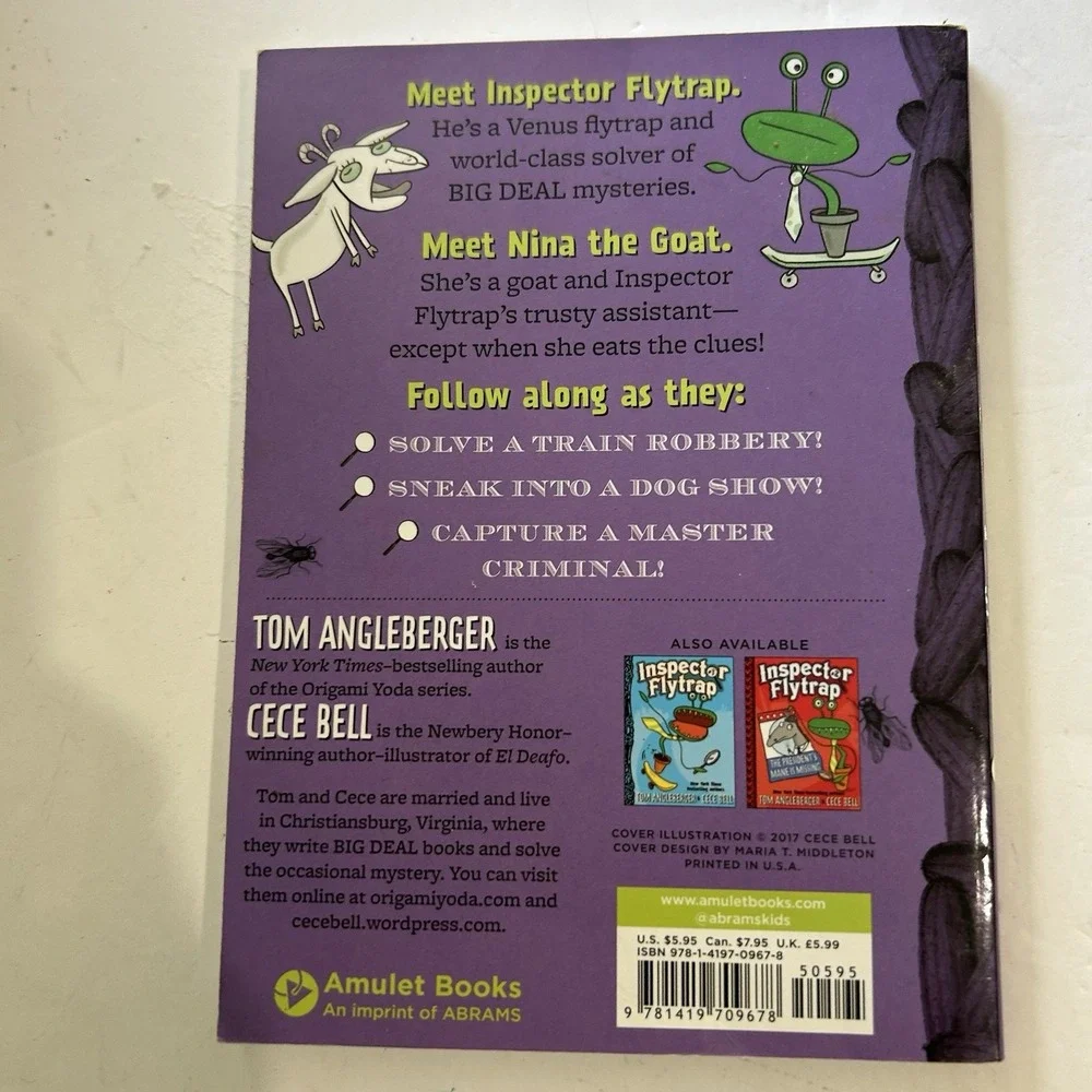Inspector Flytrap Series All 3 Books in Paperback Young Readers Graphic Novel